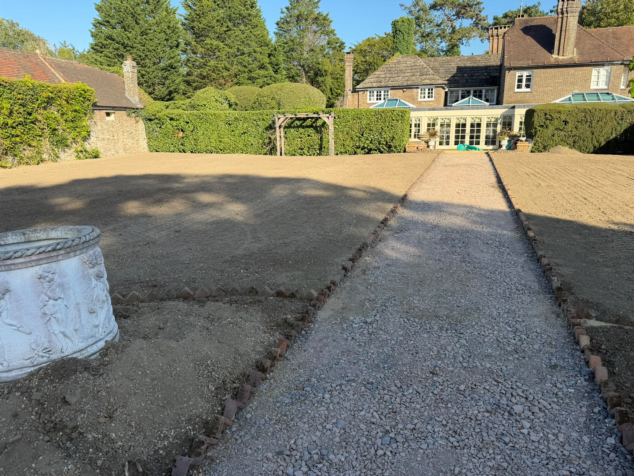 Garden ground preparation in Horley Surrey
