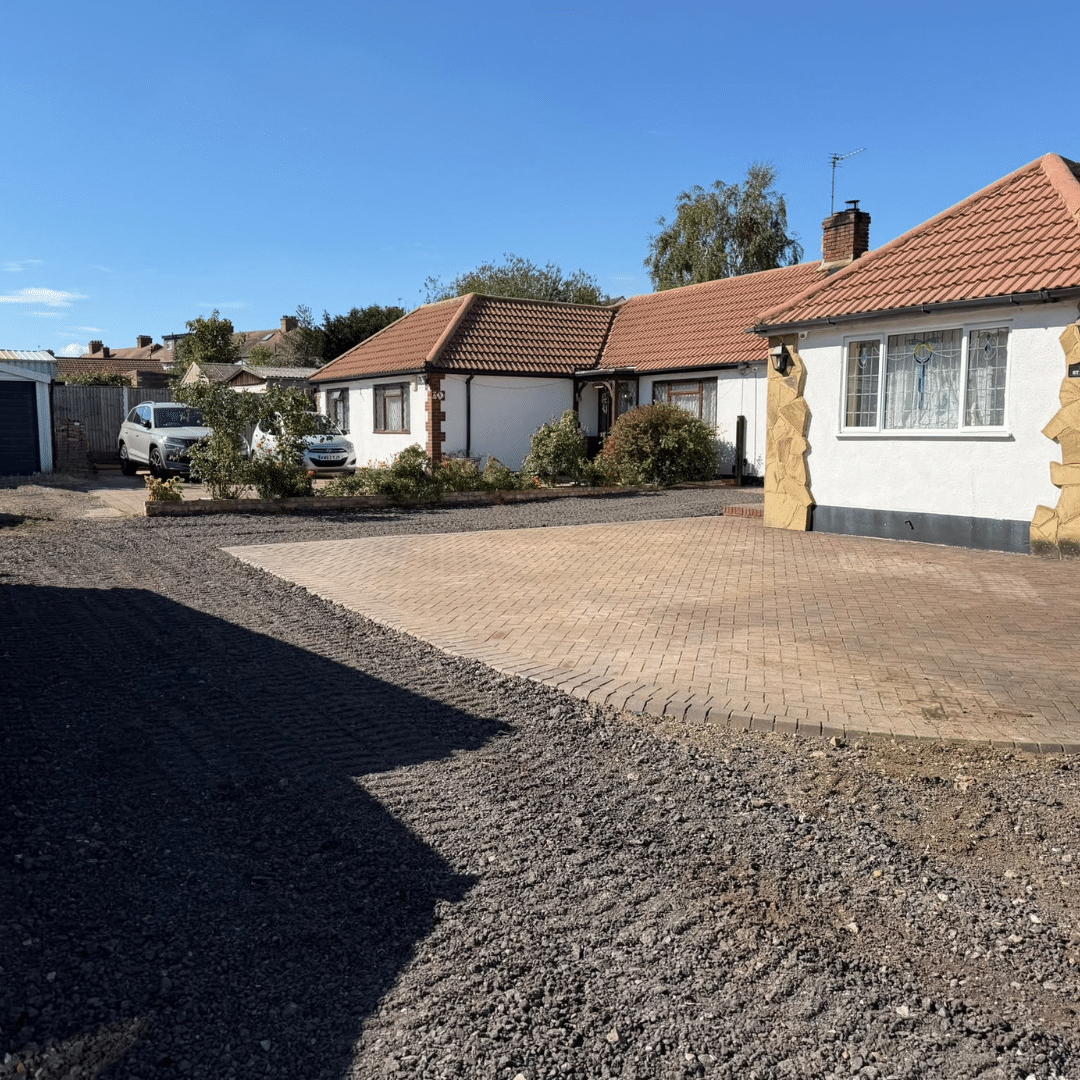 Road planings parking area completed in Horley